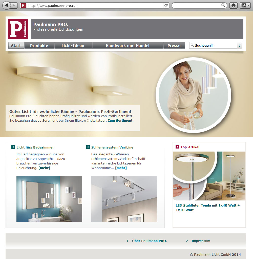 Paulmann Homepage PRO